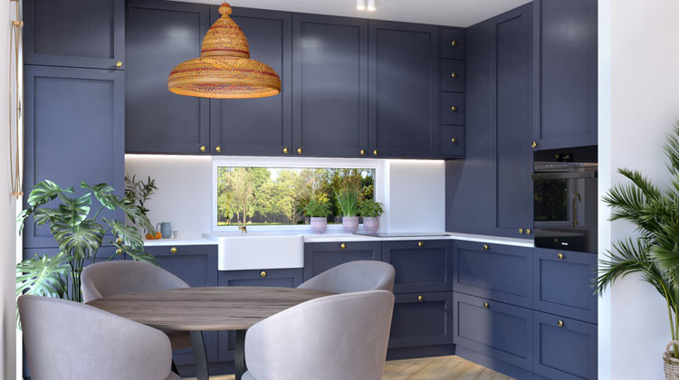 two-toned kitchens