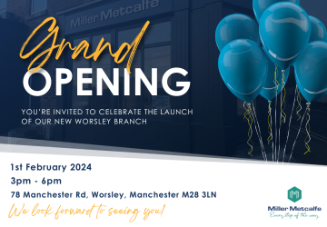 Your Invitation to the Grand Opening of Our New Worsley Branch